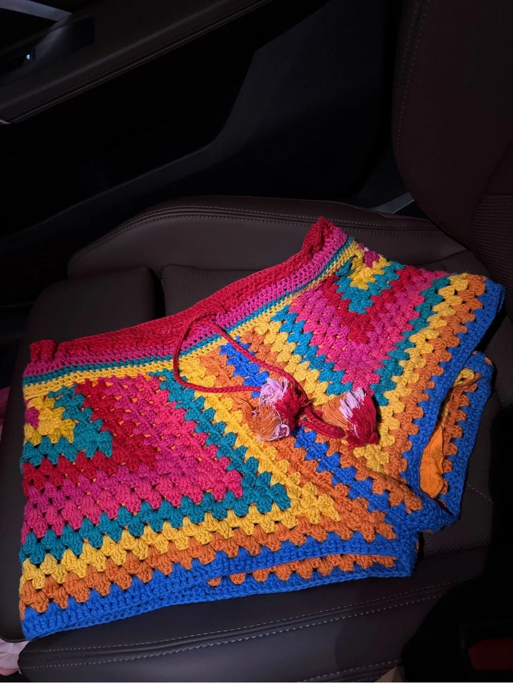 FARM Rio Vibrant Multicolor Crochet Shorts - Picture 3 of 3